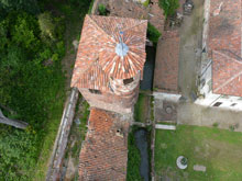 Albano Vercellese (VC) - Castello, fotografica da drone 